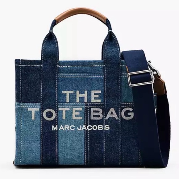 Marc Jacobs Small Tote Bag in Denim Multi, New - Picture 7 of 16